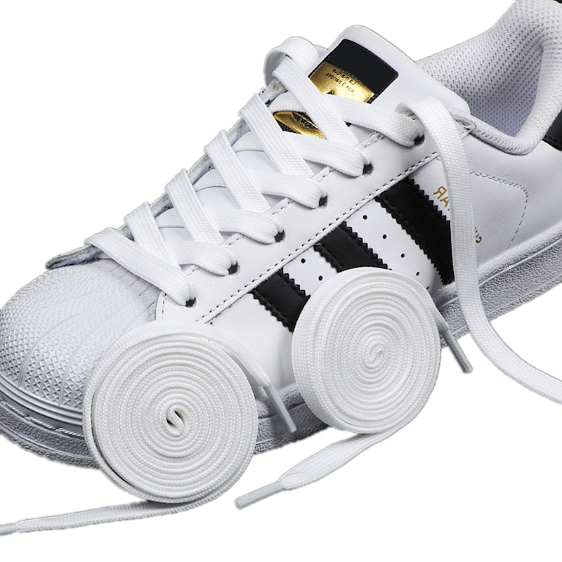 Adidas Shoes Superstar - 1 пара черно-белых шнурков для обуви,