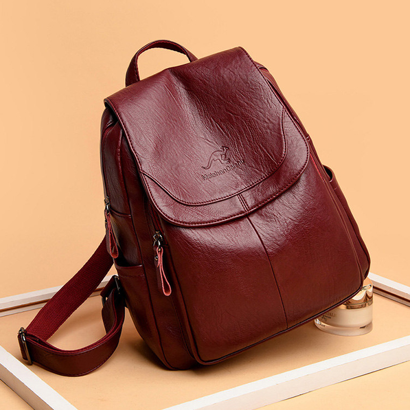 Винтажный рюкзак из мягкой кож – обзор и цена Leather Backpack Vintage