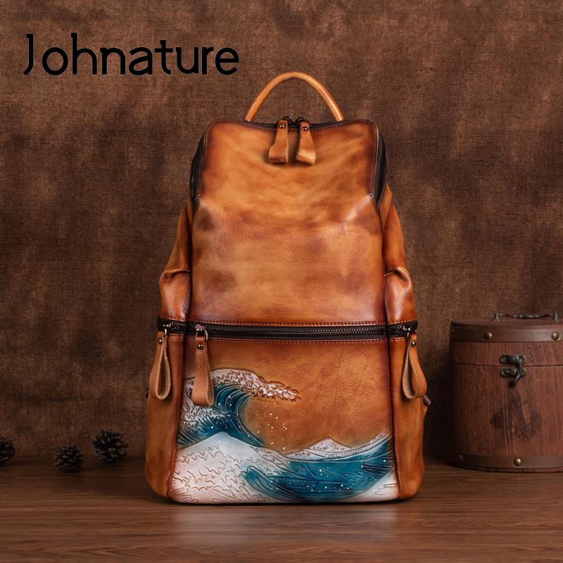 Рюкзак женский Johnature из на – обзор и цена Leather Backpack Vintage
