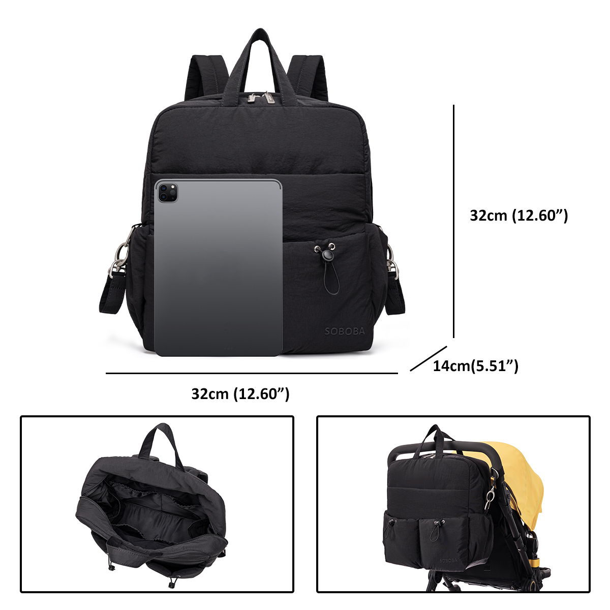SOBOBA Многофункциональный рюк – обзор и цена Backpack Diaper Bag