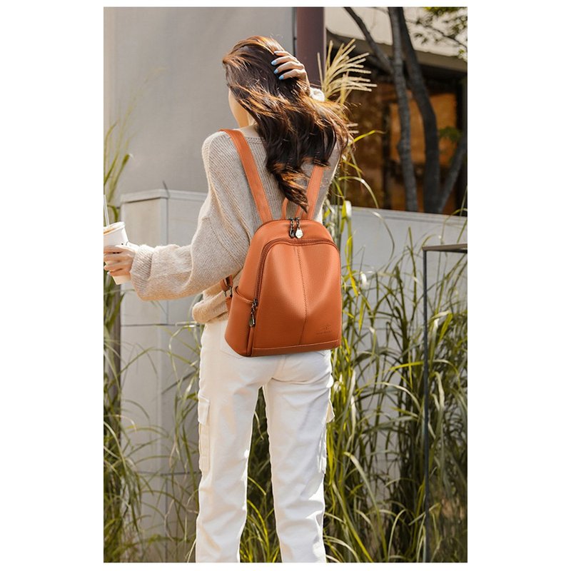 Новые корейские рюкзаки из мяг – обзор и цена Leather Backpack Vintage
